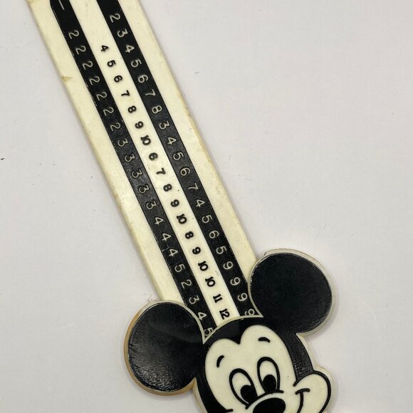 Vintage Walt Disney World Mickey Mouse Ruler Math Tool - Retro School Supply - Picture 6 of 6